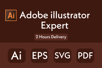 do or edit any adobe illustrator work professionally