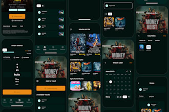 design modern mobile app UI UX in figma for ios and android
