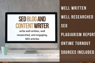 make well written, well researched SEO blog post