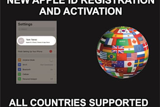 create new apple id account for you, any country