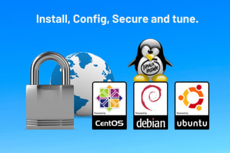 install, configure, and secure your dedicated server or vps
