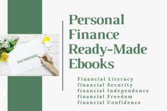 help you achieve your personal finance goals with my ready made ebooks