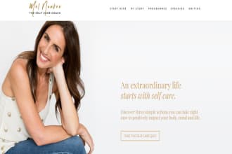 design a life coaching website, consulting website with booking functionalities