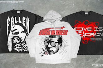 design a aestethic, edgy, urban, grunge for streetwear brand logo
