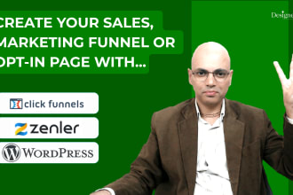 build sales funnel in clickfunnel, zenler or wordpress
