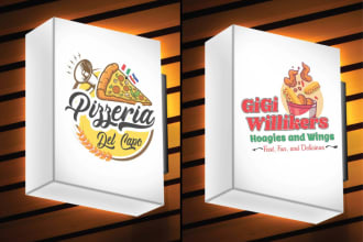 do unique fastfood,bakery,bread,pizza and restuarent logo
