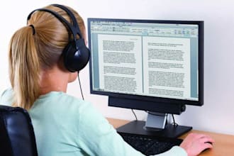 act as a general transcriptionist