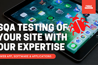 qa testing of your website application and softwares