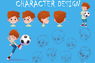 design unique character concepts for games, comics or animation