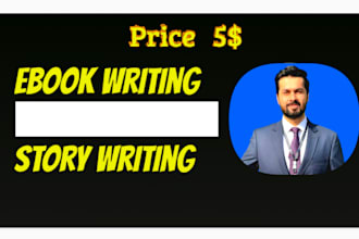 be your professional ebook and story ghostwriter
