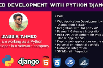 be your python, fast API, django, and react js developer