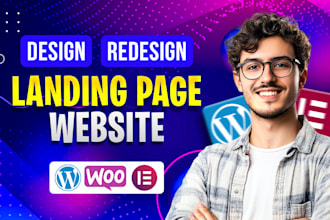 do high conversion wordpress landing page design or one page website