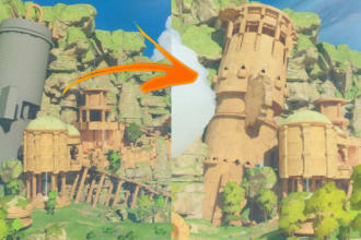 model stylized 3d environment art for unreal or unity