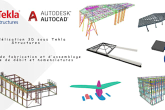 provide 3d steel detailing using tekla structures