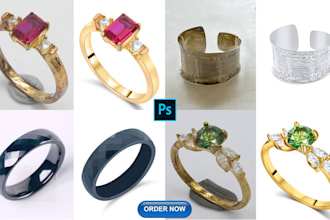 do professional high end jewelry photo retouching and editing