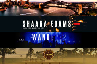 design youtube channel cover art banner