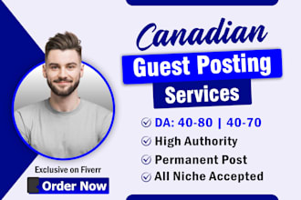 do a guest post on high da 50 canadian blog, do follow backlinks