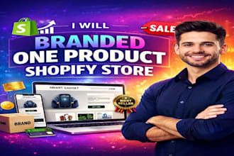 branded one product shopify store