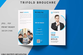 design flyer, bifold, trifold, postcard, brochure for you
