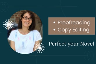 professionally proofread and copy edit your full novel