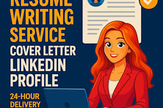 write professional ats resume, cover letter and linkedin