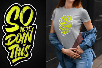 create custom mind blowing typography bulk girls t shirt designs
