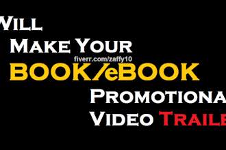 make your book promotional video trailer