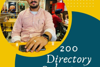 do 200 directory submission 20 plus da websites