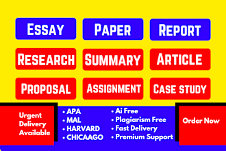 write urgent essays, case studies, reports, proposals and summaries in apa, mla