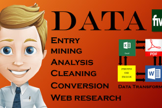 do data entry, type, copy paste, web research, and report