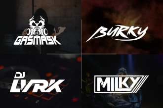 design custom dj, music, band, rap, and brand logo