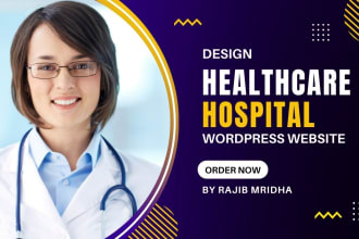 design modern professional medical and healthcare wordpress website