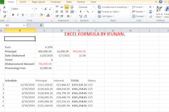 create a custom excel spreadsheet with formulas or charts