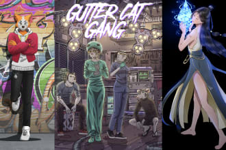 make anime and manga character for you