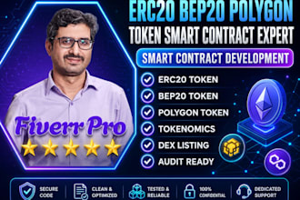 be erc20, bep20, polygon token, smart contract expert