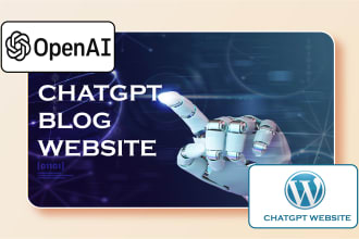 build chatgpt wordpress website with openai API, chatbot, chatgpt API, gpt3 ai