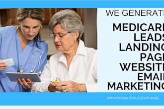 generate high quality medicare leads medicare landing page via facebook ads