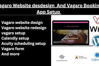 do calendly, acuity scheduling, vagaro online booking app vagaro website design