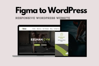 convert figma or PSD to wordpress with elementor