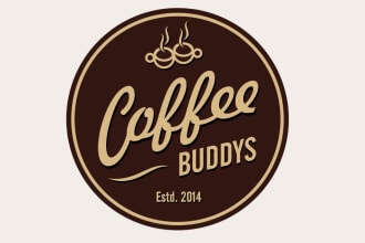 do good looking coffee shop logo with free source file