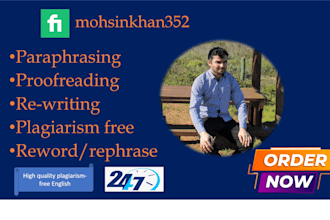 edit, proofread, paraphrase, and rewrite your content