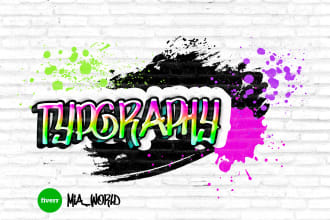 do typography comic lettering word art font design