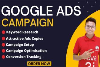 setup and manage profitable google ads adwords PPC campaigns