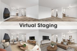 do realistic virtual staging with quick turnaround time