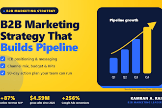 create a b2b marketing strategy and go to market plan that drives pipeline