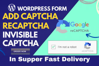 fix and add captcha or recaptcha in wordpress website to stop spam