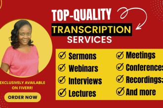 transcribe audio to text or video to text flawlessly