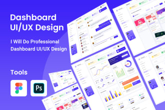 design dashboard, web app, and admin panel UI