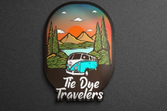 design a unique adventure, travel, or beach logo for business
