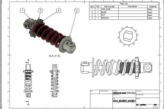 creat 3d cad models, product design on fusion 360, solidwork